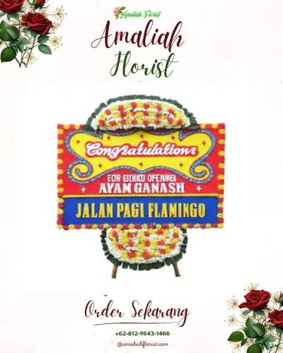 Bunga Papan Congratulation di Gandoang